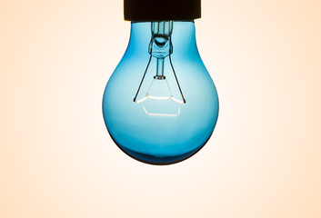 vintage incandescent light bulb for creativity concept
