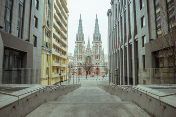 Fototapeta na wymiar old and modern architecture in europ city