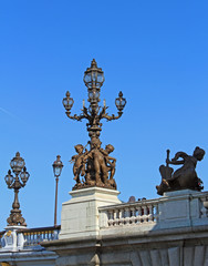 Fototapeta na wymiar Paris le pont Alexandre III