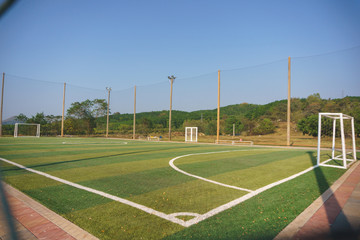 Fototapeta premium Futsal or small soccer, football court