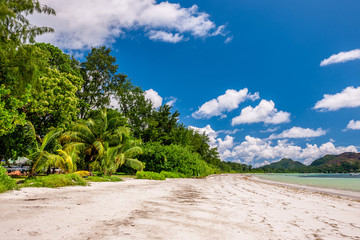 Beautiful beach at Seychelles