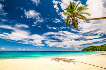 Beautiful Anse Intendance beach at Seychelles