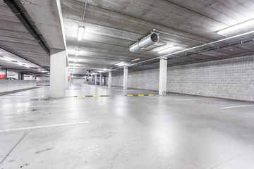 an underground garage