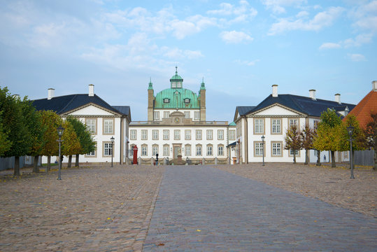 View of Fredensborg Castle on a November afternoon. Denmark