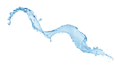 Water splashing isolated on white background