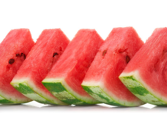 watermelon's slice on white background