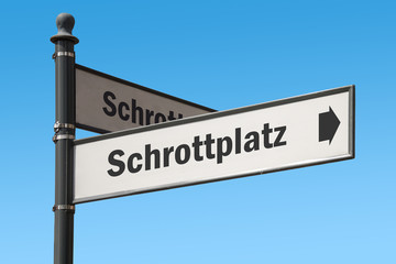 Schild 175 - Schrottplatz