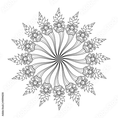 "Vector Beautiful Deco Mandala. Circle Abstract Object ...
