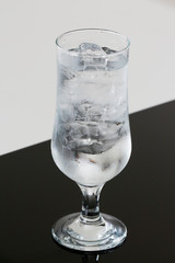 Glass of iced water 