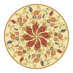 Vector design elements in a traditional Oriental style.
