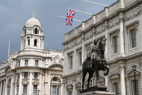 Whithall in London, the Earl Haig Memorial, United Kingdom