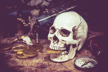 Pirates and treasure, explore and columbus