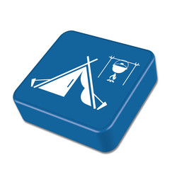 Tourist tent icon