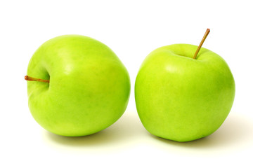 Green apple isolated on white background