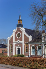 Reformed church in the historical village Thesinge