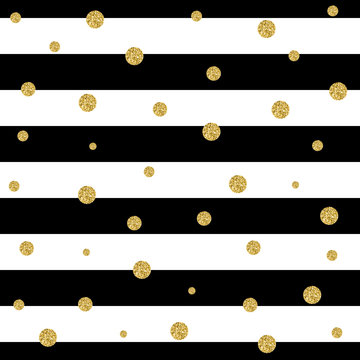 Glitter stripe seamless pattern, white and black color.