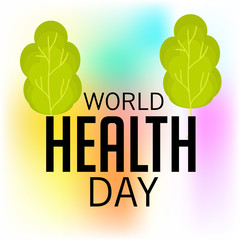 World health day banner.