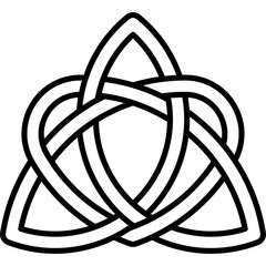 Monochrome Celtic pattern. Pattern for Scandinavian or Celtic ornament. Vector illustration