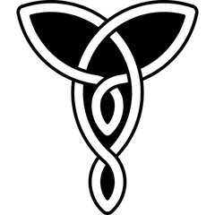 Monochrome Celtic pattern. Pattern for Scandinavian or Celtic ornament. Vector illustration