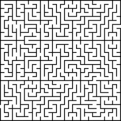 Monochrome Maze Square.