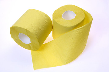 Two rolls of toilet paper