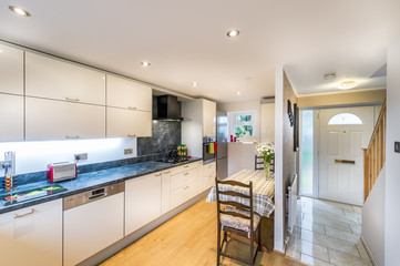 Beautiful White Kitchen in New Luxury Home