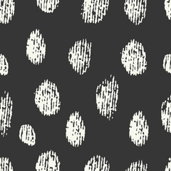 Hand Drawn Seamless Vector Pattern.Fresh and Imperfect Brushstrokes.Hand painted Ink textures - obrazy, fototapety, plakaty