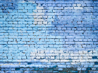 blue brick wall background texture for design