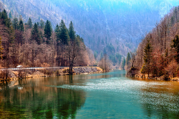 Mountain river in Slovenia