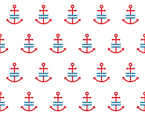 Stylish fashion ornament. Decorative fabric texture print. Flat illustration. Vector naval background