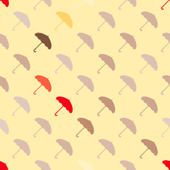 seamless pattern with umbrellas for your design