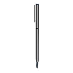 Silver pen mockup, realistic style