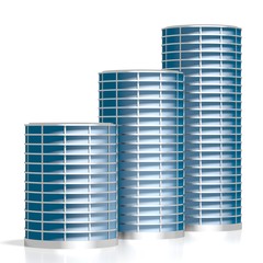 3D office buildings