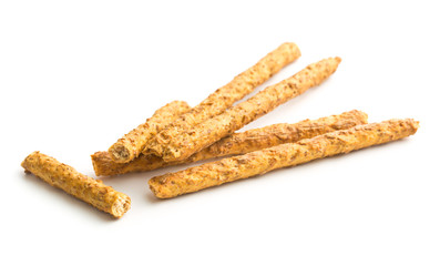 Salty pretzel sticks.