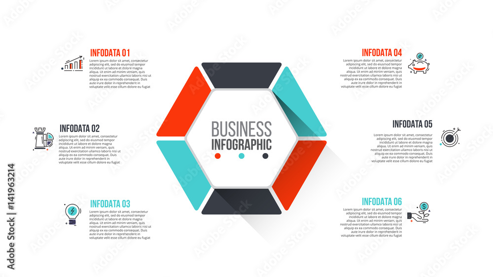 Poster business data visualization.