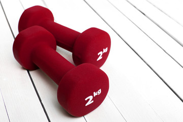 color dumbbells weight for fitness.