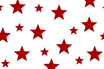Illustration of red stars on a white background