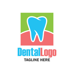 teeth for dentistry / stomatologist / dental clinic logo. flat vector illustration