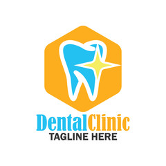 teeth for dentistry / stomatologist / dental clinic logo. flat vector illustration