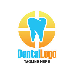 teeth for dentistry / stomatologist / dental clinic logo. flat vector illustration