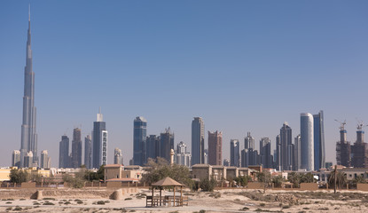 Fototapeta na wymiar Panorama Dubai city