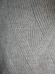 Grey knitted sweater