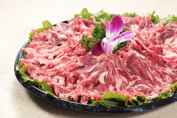 raw beef