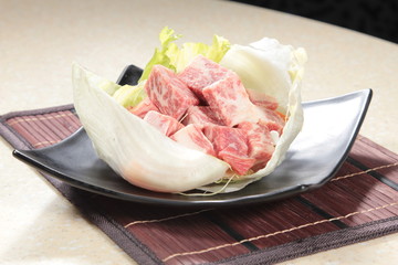 raw beef