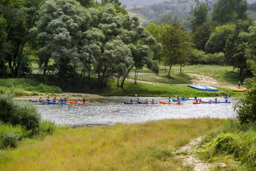 Bajada en canoa por el Sella