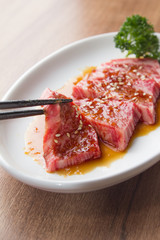 raw beef