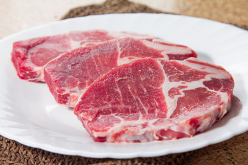 raw beef