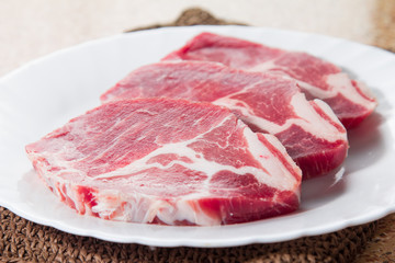 raw beef