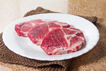 raw beef