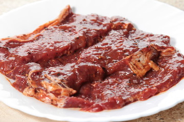 a tasty cuisine photo of raw beef